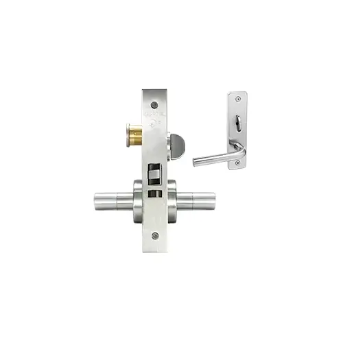 ESCUTCHEON ENTRANCE MORT LOCK Satin chromium plated