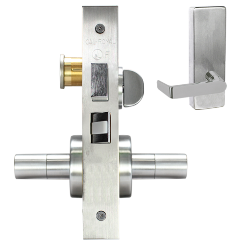 ESCUTCHEON CORRIDOR MORT LOCK Bright brass