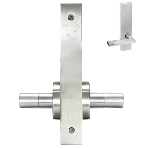 ESCUTCHEON DOUBLE FIXED DUMMY Satin chromium plated