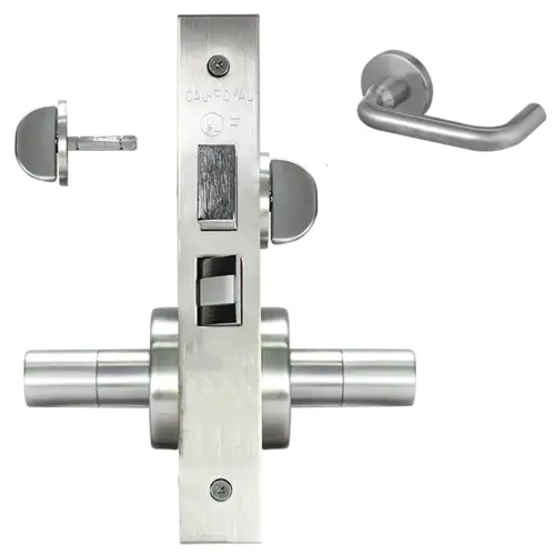 SECTIONAL PRIVACY MORT LOCK Bright chromium plated