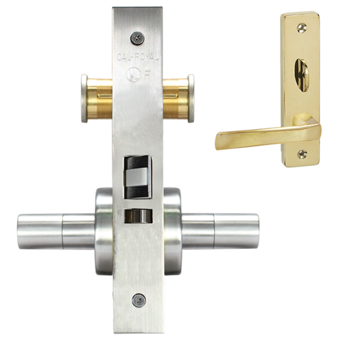 ESCUTCHEON PRIVACY MORT LOCK Satin chromium plated