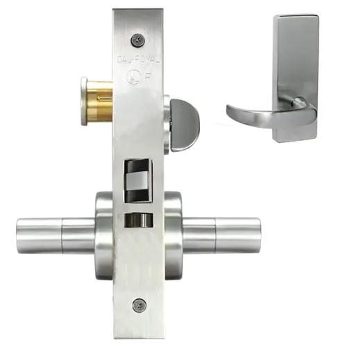 ESCUTCHEON ENTRANCE MORT LOCK Bright chromium plated