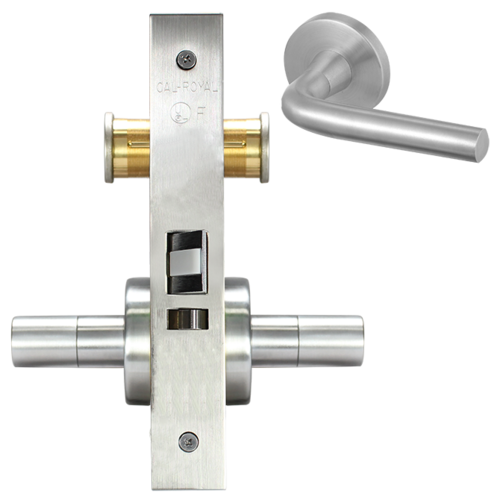 SECTIONAL PRIVACY MORT LOCK Satin chromium plated