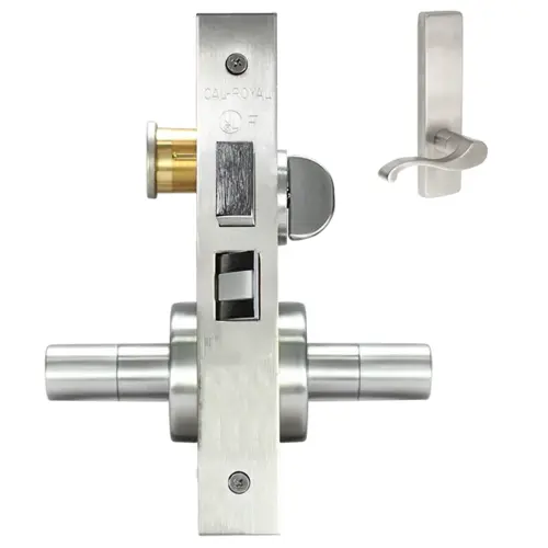 ESCUTCHEON CORRIDOR MORT LOCK Satin brass