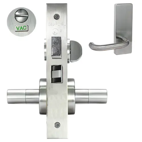 ESCUTCHEON PRIVACY WITH DEADB Satin chromium plated