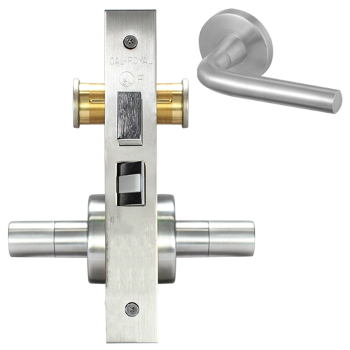 SECTIONAL STORE DOOR LOCK MOR Satin brass