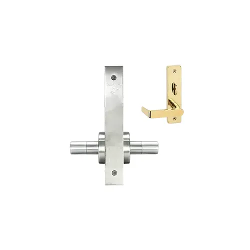 DOUBLE SIDED DUMMY MORTISE LOC Satin chromium plated