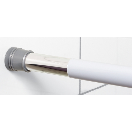 Zenith Products 600W Shower Rod Cover Zenna Home White White