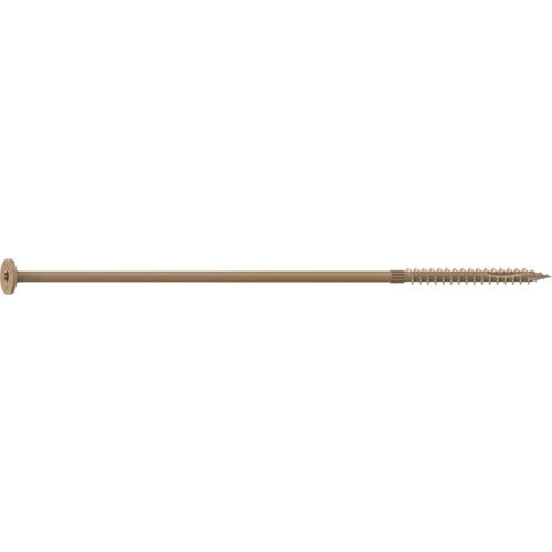 Structural Screw, 1/4 in Thread, 10 in L, Flat Head, Star Drive, Sharp Point, PROTECH Ultra 4 Coated, 250