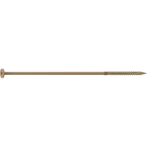 Camo 0360274 Structural Screw, 1/4 in Thread, 10 in L, Flat Head, Star Drive, Sharp Point, PROTECH Ultra 4 Coated, 50