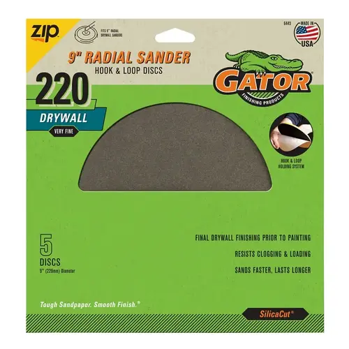 GATOR 6445GA DISC SANDING SILI CAB 150G 9IN - pack of 5