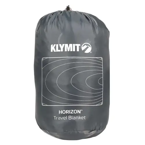 KLYMIT 13HTGY01C Travel Blanket, 80 in L, 58 in W, Polyester/Synthetic, Gray