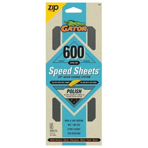 GATOR 7851 PAPER SAND QUICK CHANGE 600GRT - pack of 5