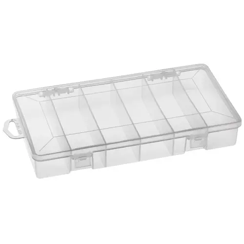 BOX UTILITY W/6 COMPARTMENTS Clear