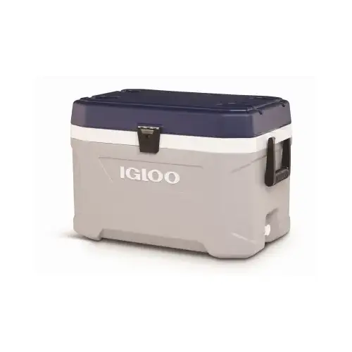 IGLOO CORPORATION 49025 MaxCold Latitude Foam-Insulated Cooler, Carbonite/White, 54 Qt.
