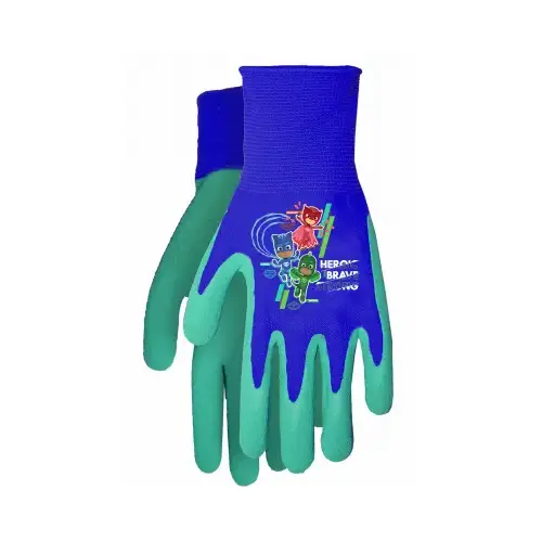 Midwest Quality Gloves PJ100T PJ Mask Gripping Gloves, Latex Palm, Fingers, Toddler Size