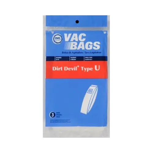 SUPPLIES ON DEMAND 575720 Dirt Devil Vacuum Bags, Style U, 3-Pk.