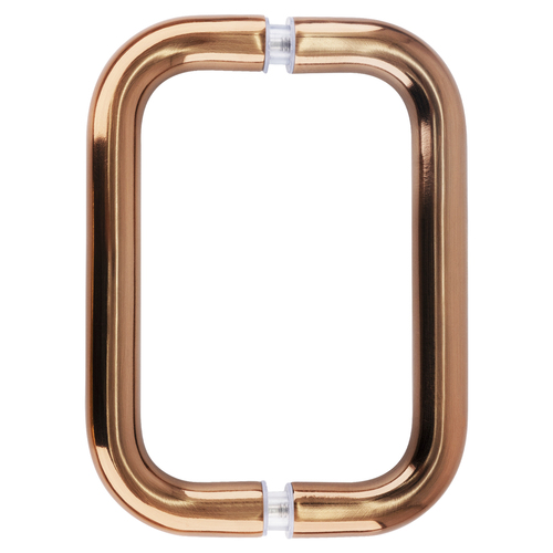 Antique Brushed Copper 6" Back-to-Back Solid Brass 3/4" Diameter Pull Handles Without Metal Washers