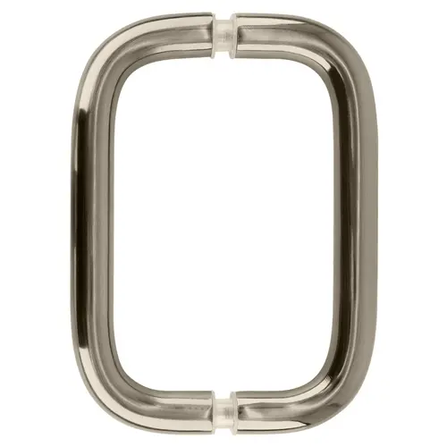 Brushed Nickel 6" Back-to-Back Solid Brass 3/4" Diameter Pull Handles Without Metal Washers