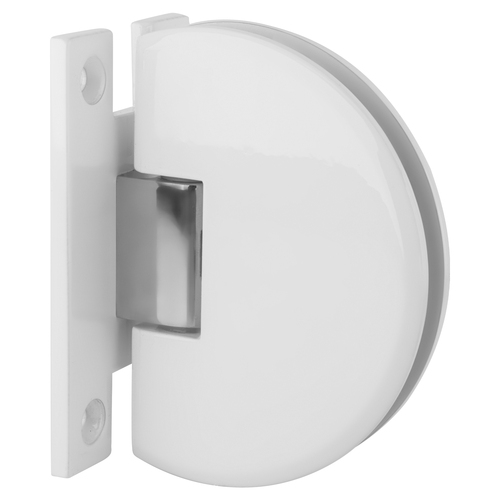 White Classique 037 Series Wall Mount Standard Back Plate Hinge