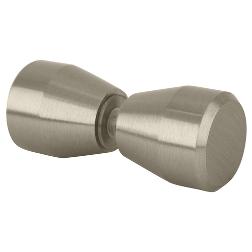 Brushed Nickel Back-to-Back Bow-Tie Style Knobs