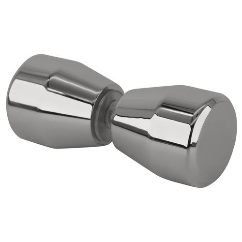 Polished Chrome Back-to-Back Bow-Tie Style Knobs
