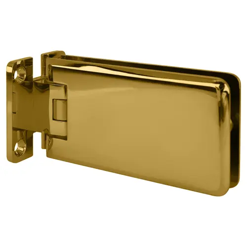 CRL GRA337BR Polished Brass Adjustable Standard Wall Mount Grande Series Hinge