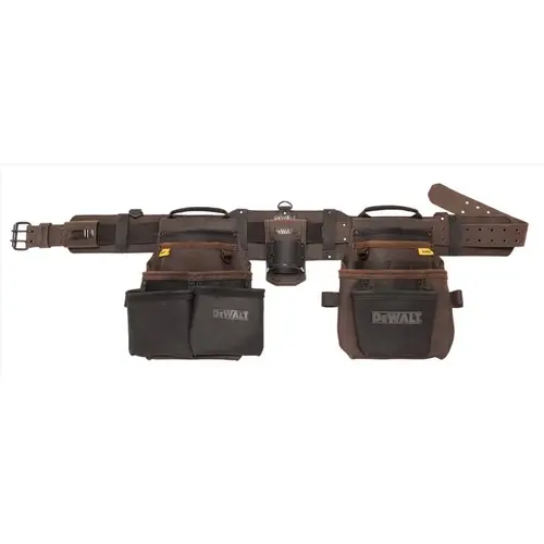 Stanley DWST550113 Leather Tool Rig, Pouches with 18 Pockets Brown