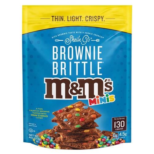 Brownie Brittle, LLC SG1286-XCP6 Brownie Brittle M and M's Minis 4 oz Bagged - pack of 6