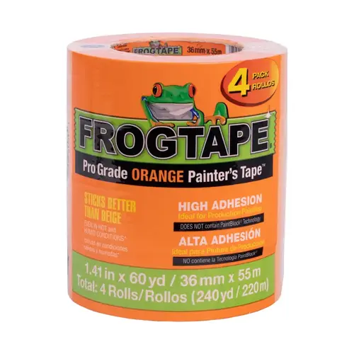 Painter's Tape Pro Grade 1.41 W X 60 yd L Orange High Strength Orange