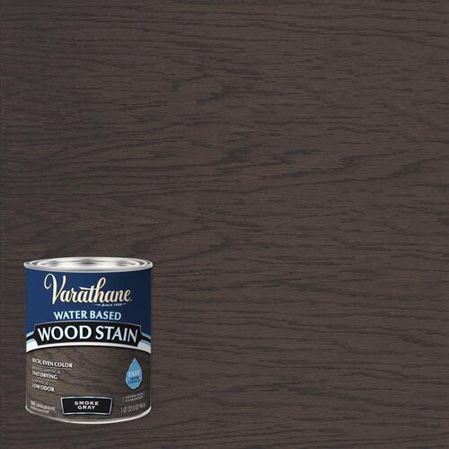 Wood Stain Semi-Transparent Smoke Gray Water-Based 1 qt Smoke Gray