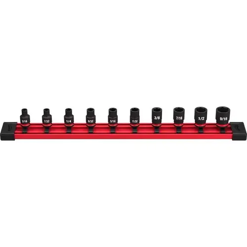 Shallow Socket Set Shockwave 1/4" drive SAE 6 Point Standard