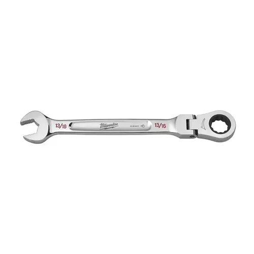 Flex Head Combination Wrench 13/16" X 13/16" 12 Point SAE 11.1" L Chrome