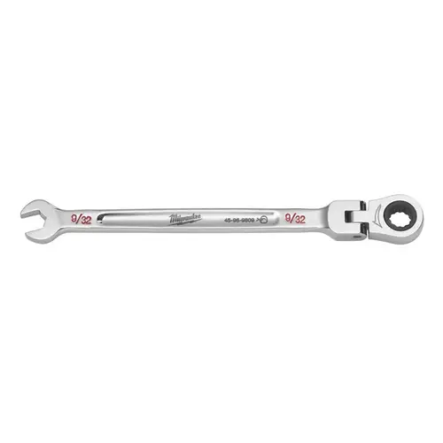 Flex Head Combination Wrench 9/32" X 9/32" 12 Point SAE 5.57" L Chrome