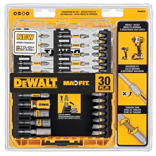 DEWALT DWAMF30 Screwdriver Bit Set Maxfit