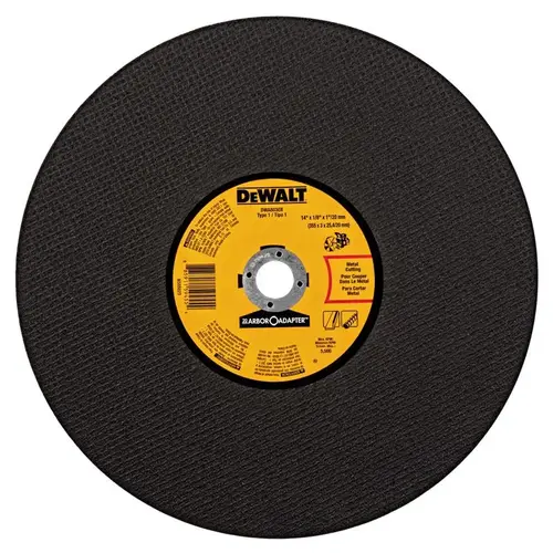 Abrasive Chop / Cut-Off Blade, Aluminum Oxide, 1/8 x 14 In.