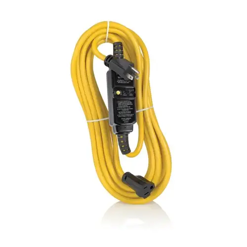 Extension Cord Outdoor 25 ft. L Black/Yellow 14/3 SJTW Black/Yellow