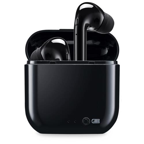 Earbuds w/Charging Case Wireless Bluetooth Black