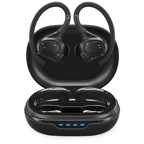 Earbuds w/Charging Case Wireless Bluetooth Black