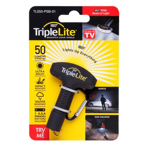 Triplelite TL050-PSB-01 Flashlight 50 lm Black LED AAA Battery Black