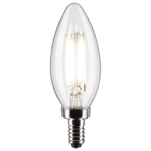 Satco S21828 Filament LED Bulb B11 E12 (Candelabra) Soft White 60 Watt Equivalence Clear