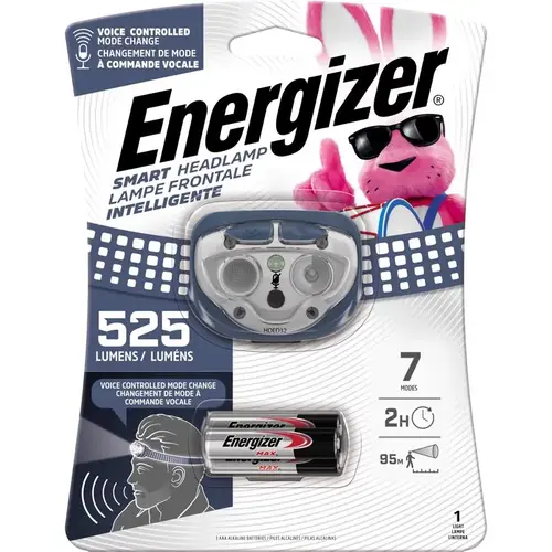 Head Lamp Smart 525 lm Blue LED AAA Battery Blue