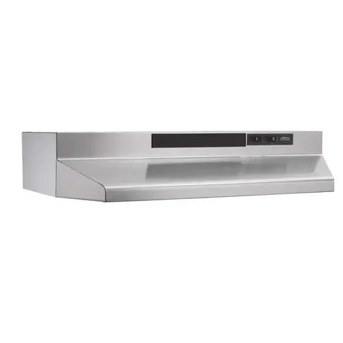 F40000 30 in. 230 Max Blower CFM Convertible Under-Cabinet Range Hood with Light in Stainless Steel Silver