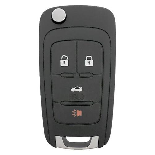 Key Blank Flip Key Automotive ULK642 Double For Chevrolet Black