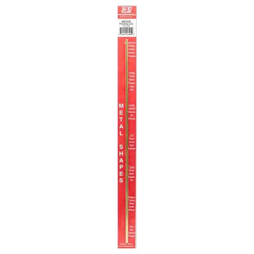 Brass Tube 1/8" D X 12" L Round Mill