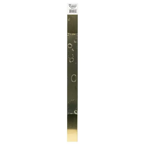 Metal Strip 0.03" X 1" W X 12" L Galvanized Brass Plain Galvanized