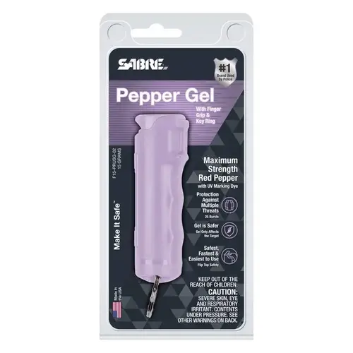 Sabre F15-PRUSG Gel Pepper Spray Lavender Plastic Lavender