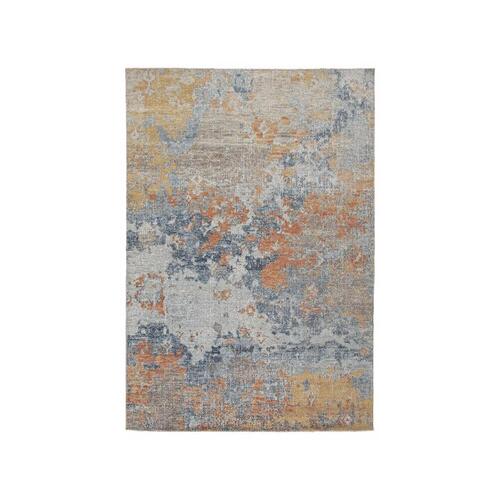 Rug Ashley Wraylen 120" L X 94" W Multicolored Ethereal Indoor and Outdoor Polypropylene Multicolored