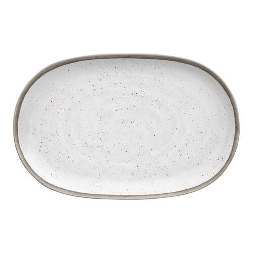 TarHong TKN2169MPLPS Platter Gray/White Melamine Kiln Gray/White