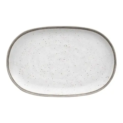 Platter Gray/White Melamine Kiln Gray/White